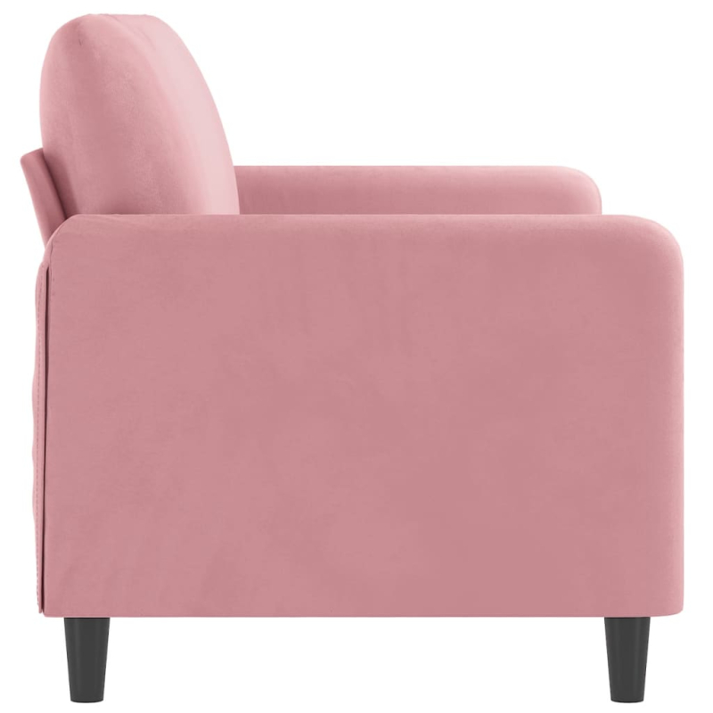 2-Sitzer-Sofa Rosa 140 cm Samt