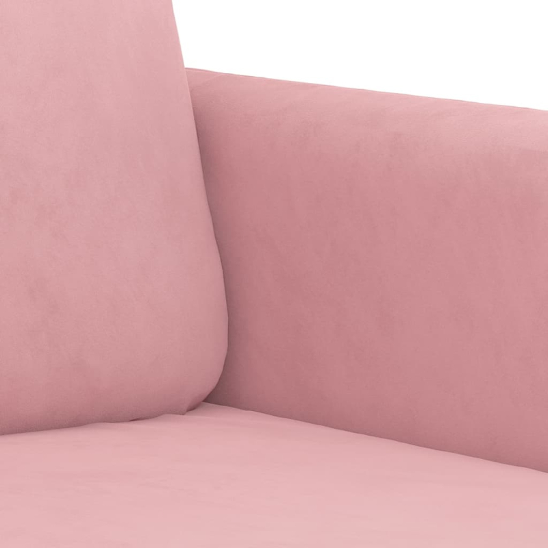 2-Sitzer-Sofa Rosa 140 cm Samt