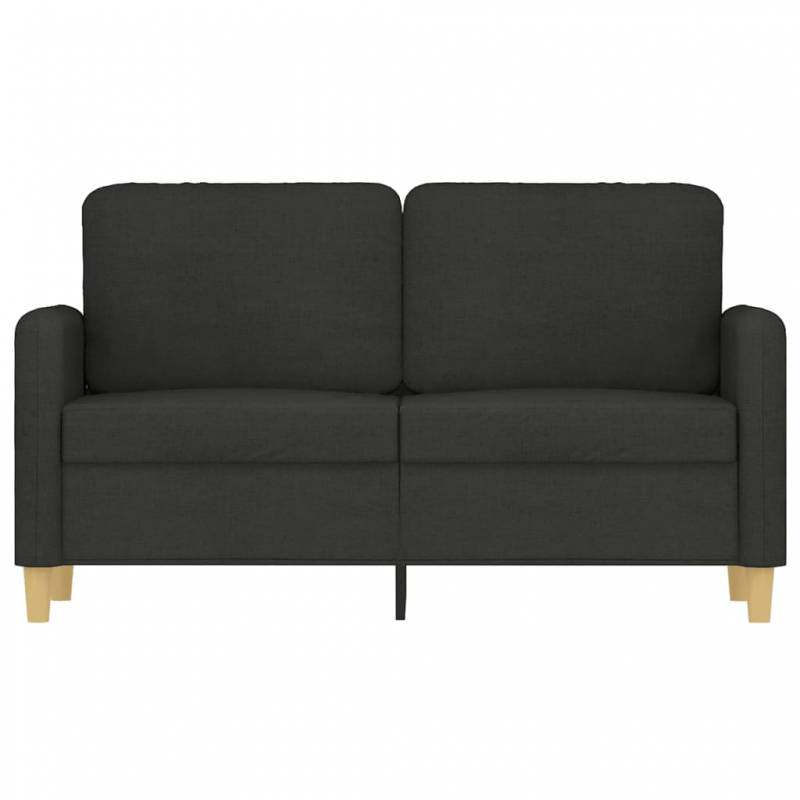 2-Sitzer-Sofa Schwarz 120 cm Stoff