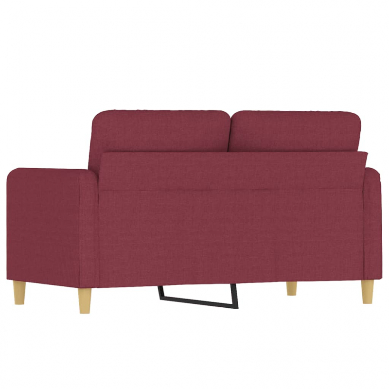 2-Sitzer-Sofa Weinrot 120 cm Stoff