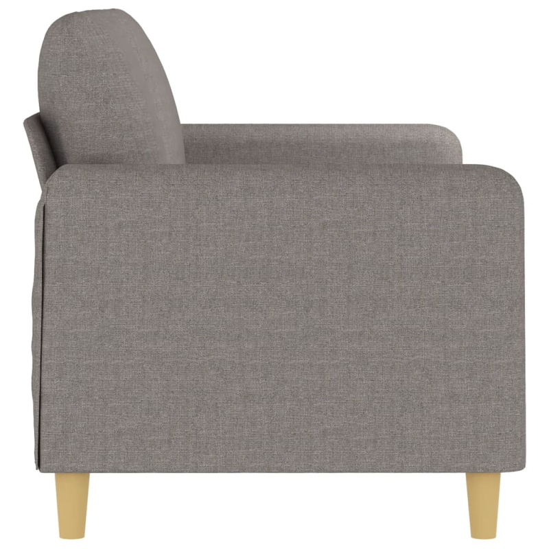 2-Sitzer-Sofa Taupe 140 cm Stoff