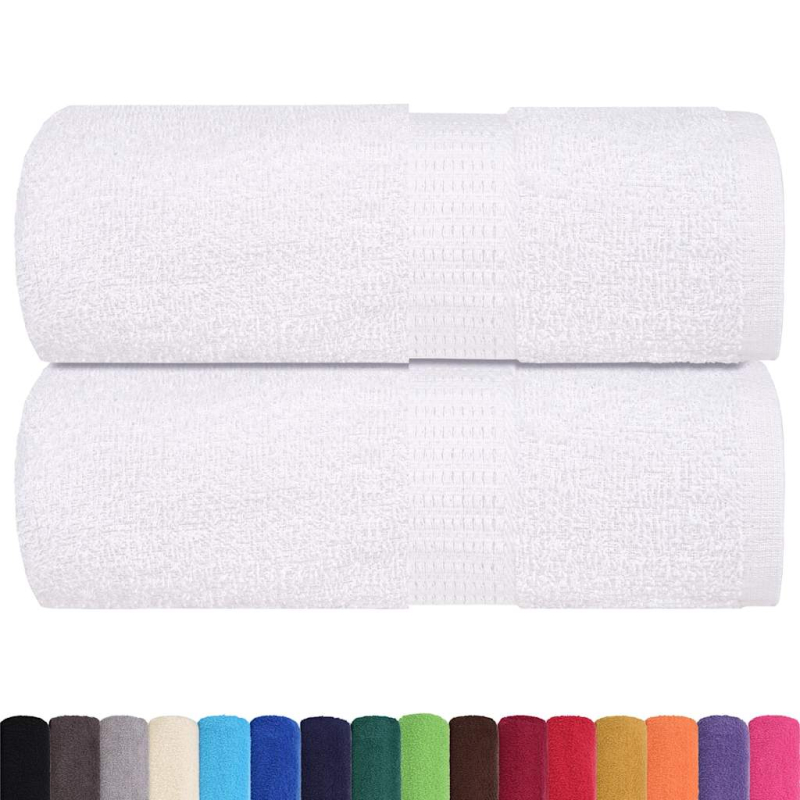 Gästetücher 2 Stk. Weiß 30x50 cm 360 g/m² 100% Baumwolle