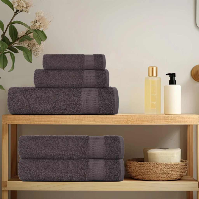 Seiftücher 2 Stk. Anthrazit 30x30 cm 360 g/m² 100% Baumwolle