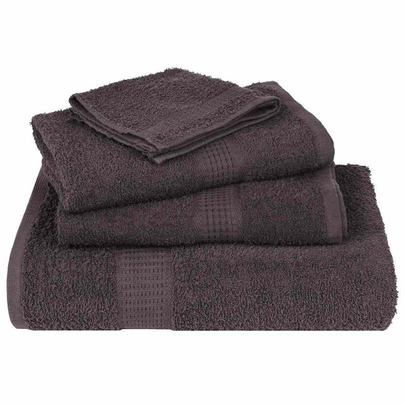 Seiftücher 10 Stk. Anthrazit 30x30 cm 360 g/m² 100% Baumwolle