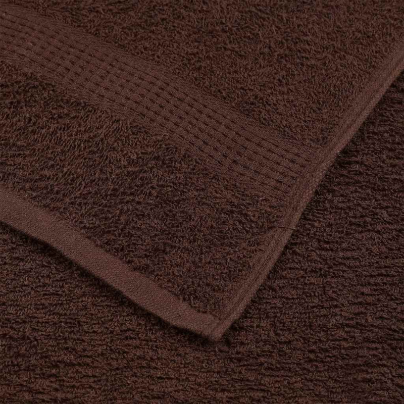 Gästetücher 10 Stk. Braun 30x50 cm 360 g/m² 100% Baumwolle