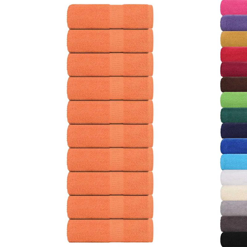 Seiftücher 10 Stk. Orange 30x30 cm 360 g/m² 100% Baumwolle