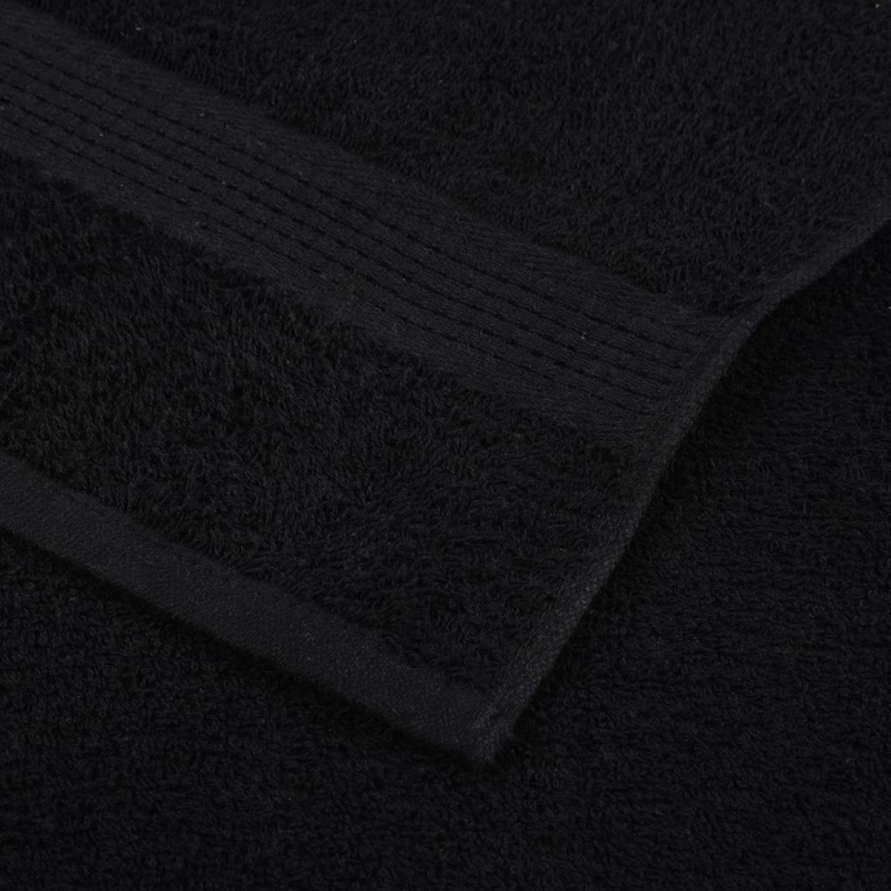 Duschtücher 2 Stk. Schwarz 70x140 cm 360 g/m² 100% Baumwolle