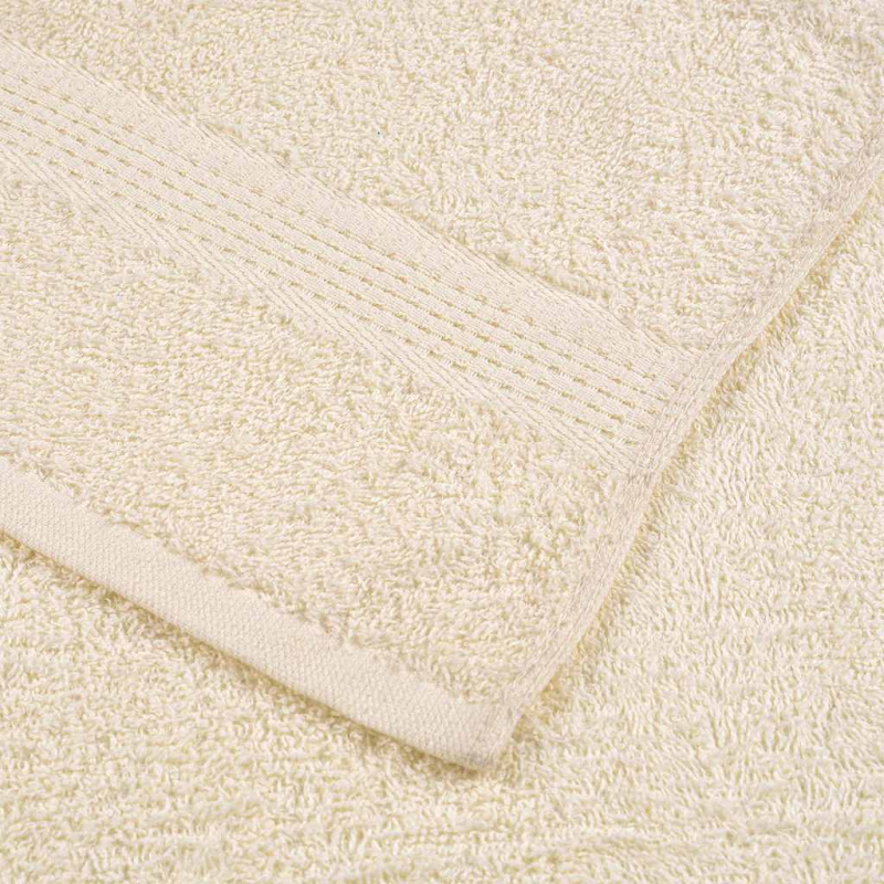 Saunatücher 2 Stk. Creme 80x200 cm 360 g/m² 100% Baumwolle