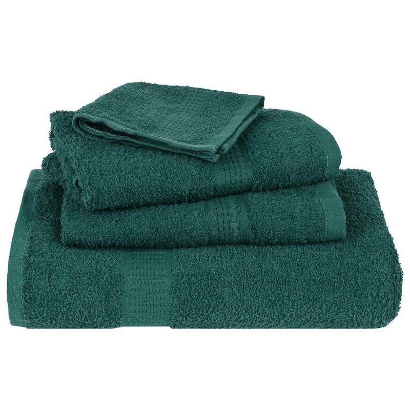 12-tlg. Handtuch-Set Apfelgrün 360 g/m² 100% Baumwolle