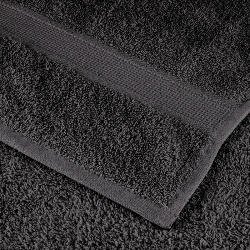 Premium-Gästetücher SOLUND 10 Stk. Anthrazit 30x50 cm 600 g/m²