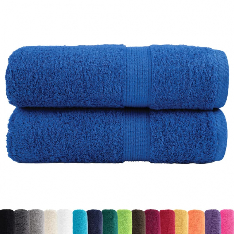 Premium-Seiftücher SOLUND 2 Stk. Blau 30x30 cm 600 g/m²