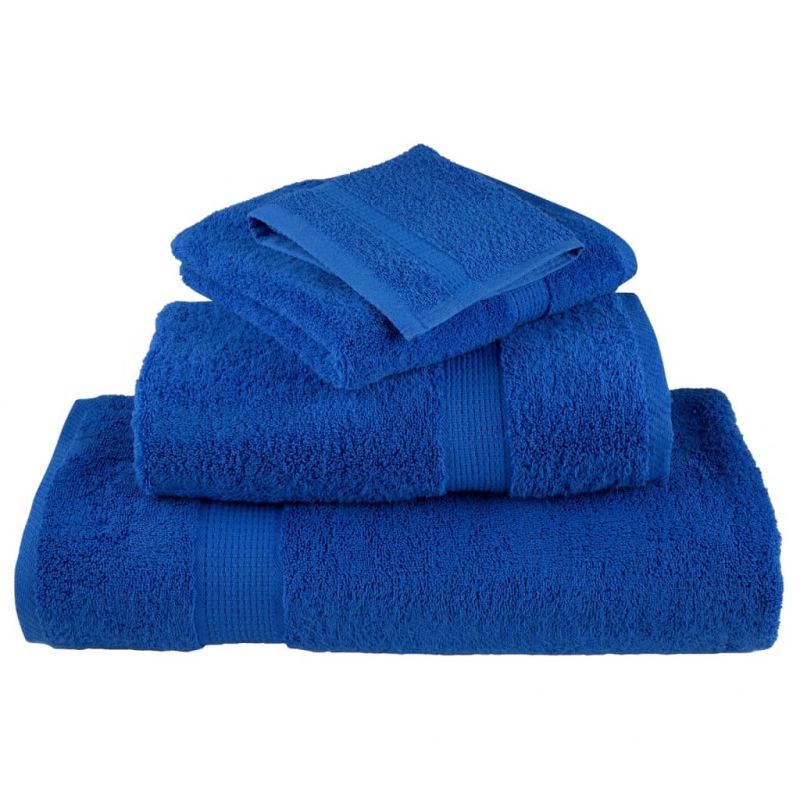 Premium-Duschtücher SOLUND 4 Stk. Blau 70x140 cm 600 g/m²