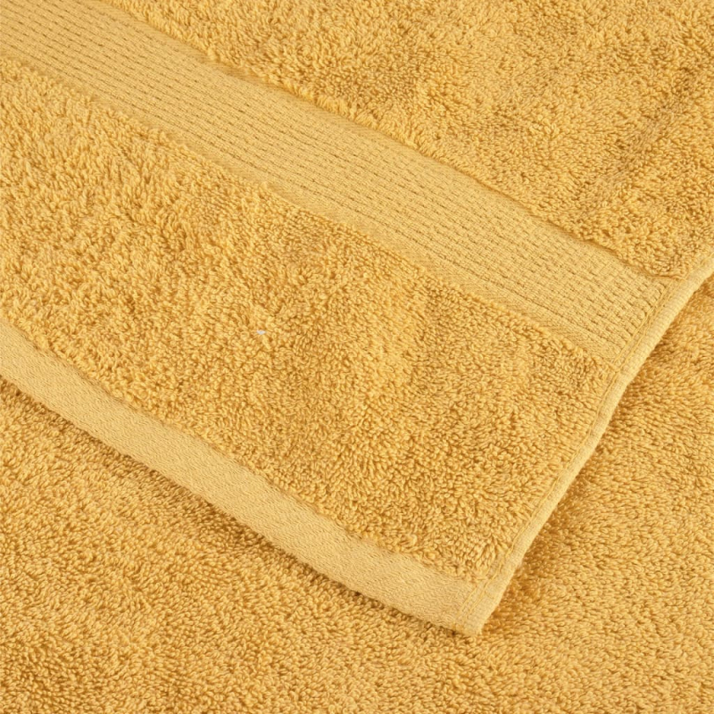 Premium-Gästetücher SOLUND 2 Stk. Gold 30x50 cm 600 g/m²