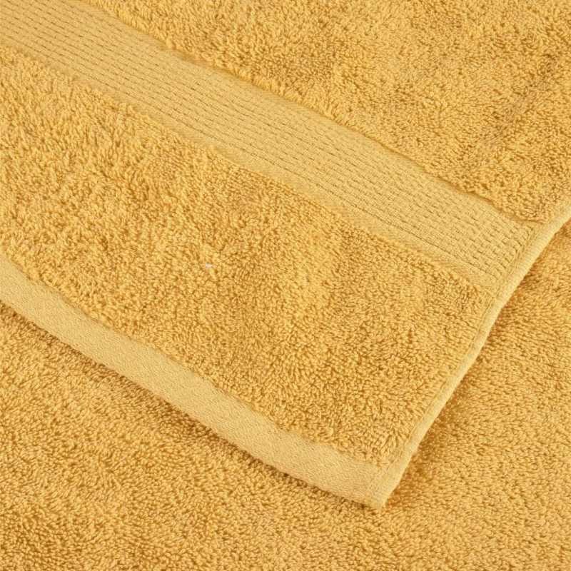 Premium-Badetücher SOLUND 4 Stk. Gold 100x150 cm 600 g/m²