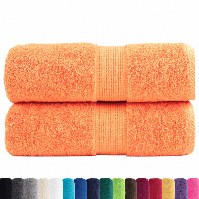 Premium-Gästetücher SOLUND 2 Stk. Orange 30x50 cm 600 g/m²