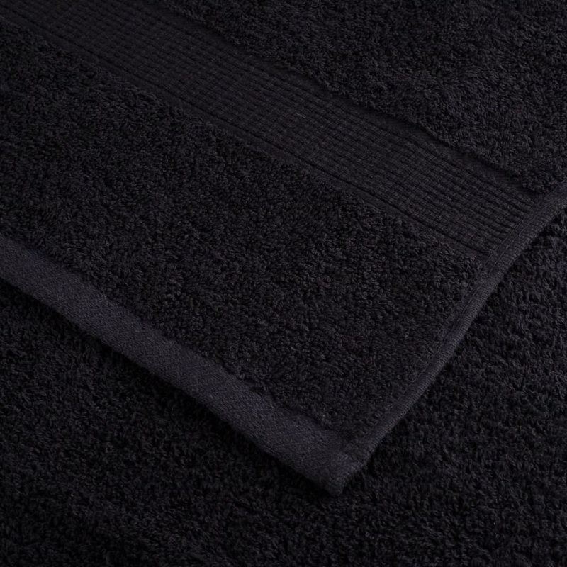 Premium-Seiftücher SOLUND 2 Stk. Schwarz 30x30 cm 600 g/m²