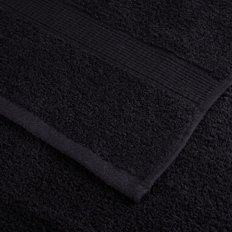 Premium-Seiftücher SOLUND 10 Stk. Schwarz 30x30 cm 600 g/m²