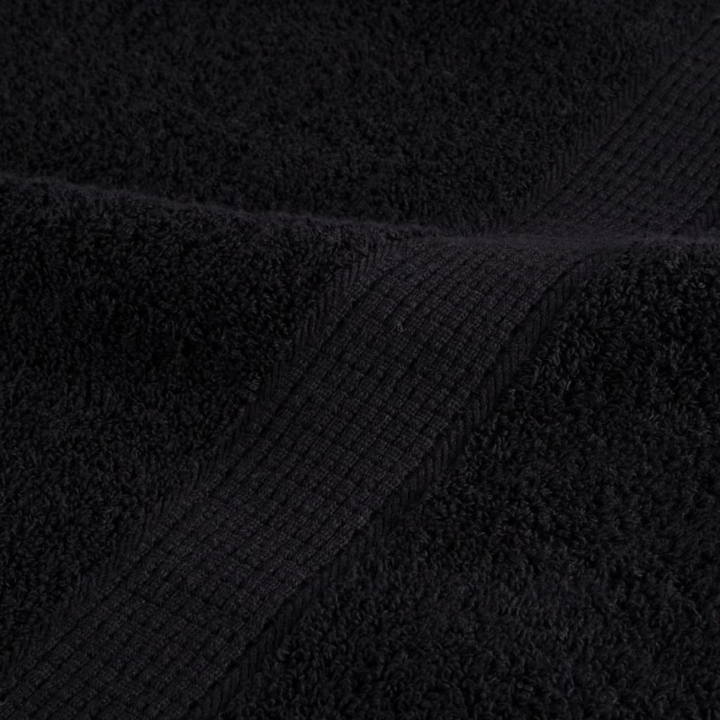 Premium-Seiftücher SOLUND 10 Stk. Schwarz 30x30 cm 600 g/m²