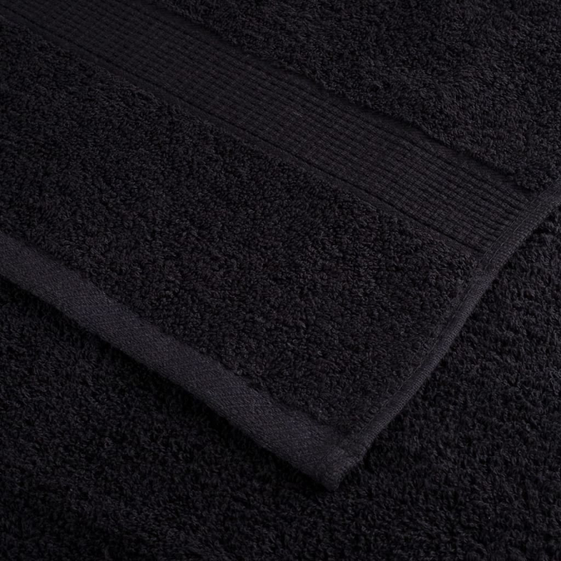 Premium-Handtücher SOLUND 2 Stk. Schwarz 50x100 cm 600 g/m²