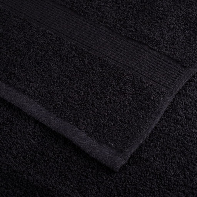 Premium-Duschtücher SOLUND 4 Stk. Schwarz 70x140 cm 600 g/m²