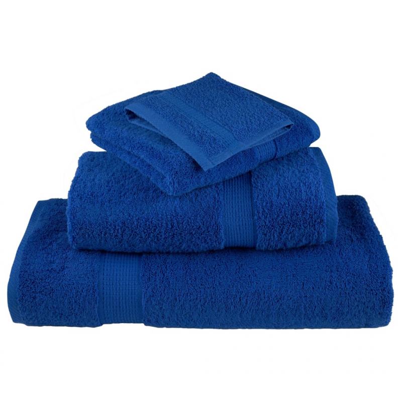 8 tlg. Premium-Handtuch-Set SOLUND Blau 600 g/m²