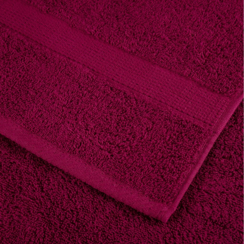 8 tlg. Premium-Handtuch-Set SOLUND Bordeaux 600 g/m²