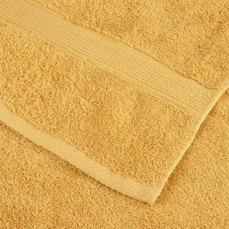 8 tlg. Premium-Handtuch-Set Golden 600 g/m² 100% Baumwolle