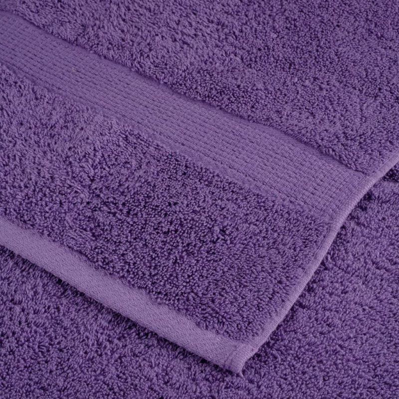 8 tlg. Premium-Handtuch-Set SOLUND Lila 600 g/m²