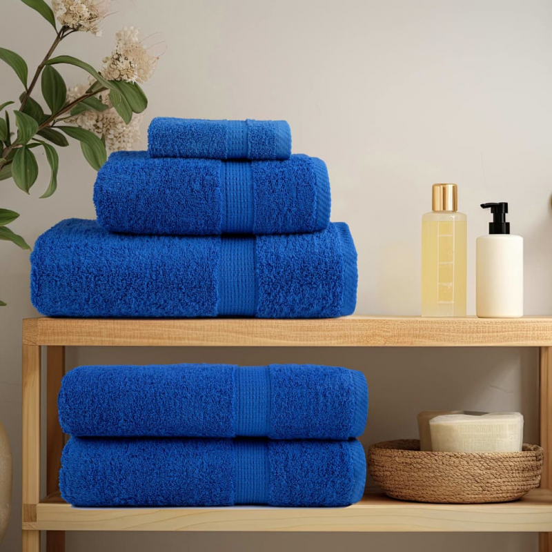 12 tlg. Premium-Handtuch-Set SOLUND Blau 600 g/m²
