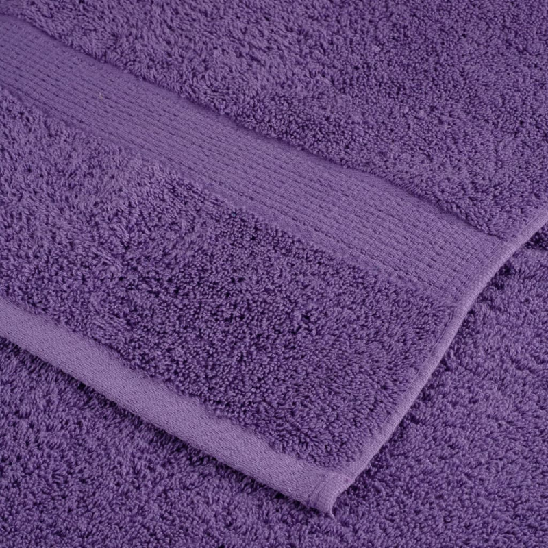 12 tlg. Premium-Handtuch-Set SOLUND Lila 600 g/m²