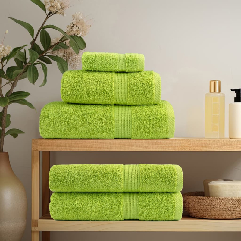 12 tlg. Premium-Handtuch-Set SOLUND Grün 600 g/m²