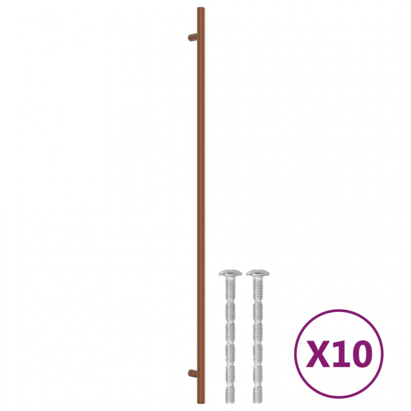 Möbelgriffe 10 Stk. Bronzen 480 mm Edelstahl