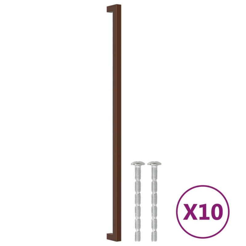 Möbelgriffe 10 Stk. Bronzen 480 mm Edelstahl