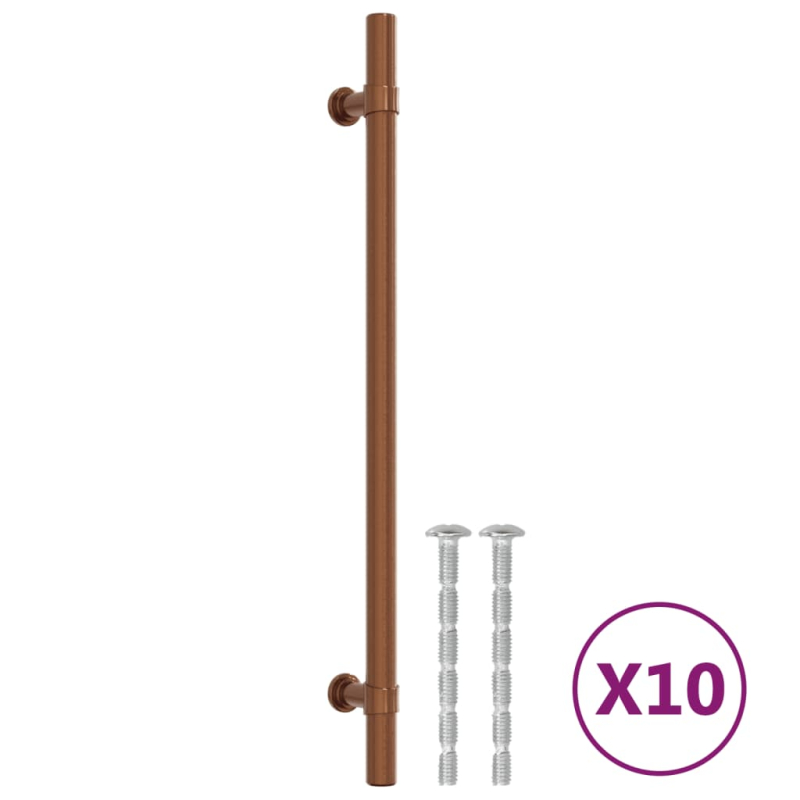 Möbelgriffe 10 Stk. Bronzen 224 mm Edelstahl