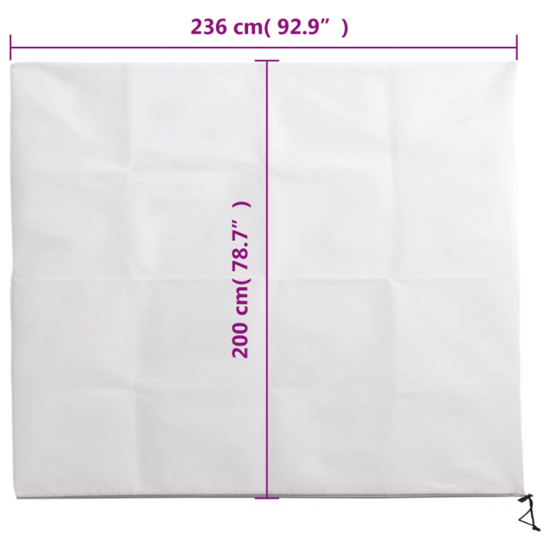 Wintervlies mit Reißverschluss 70 g/m² 2,36x2 m