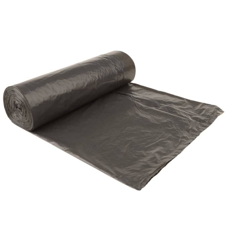 Müllsäcke mit Zugband 250 Stk. Schwarz 35 L