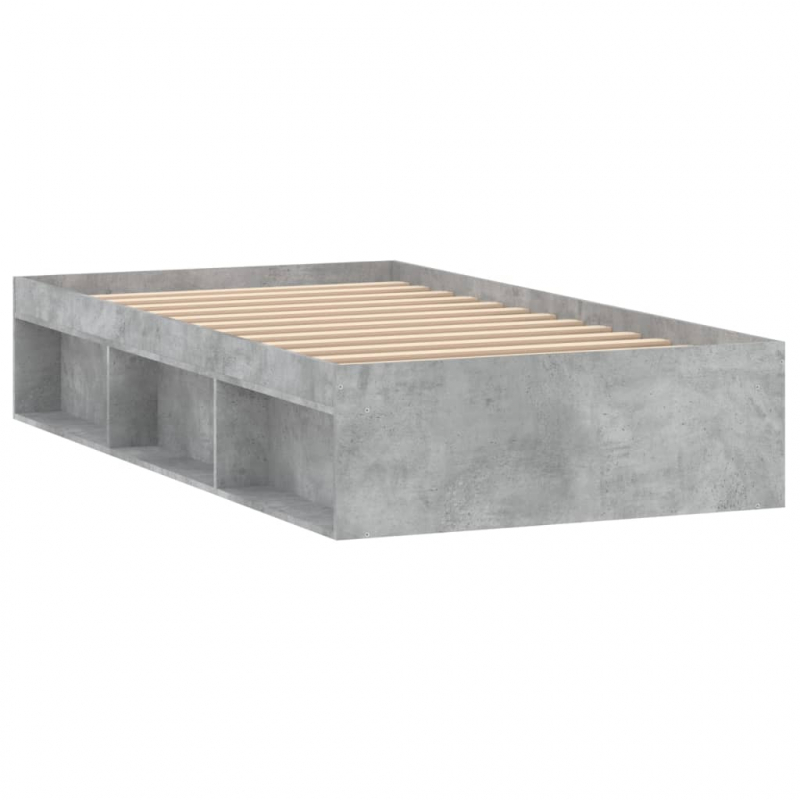 Bettgestell Betongrau 90x200 cm