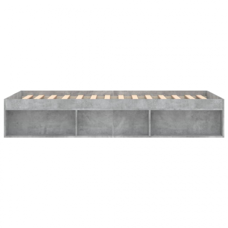 Bettgestell Betongrau 90x200 cm
