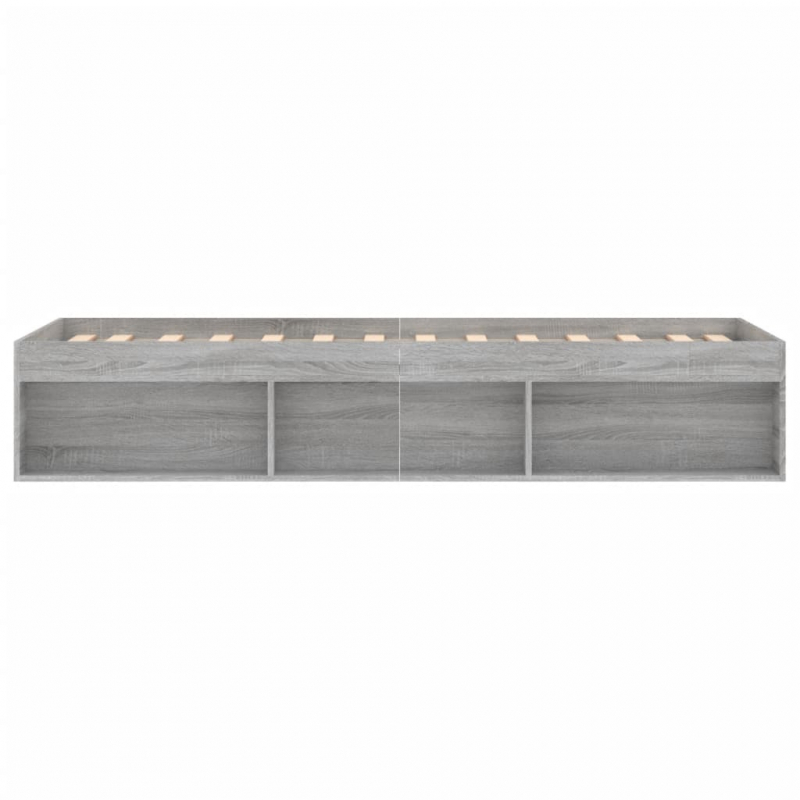Bettgestell Grau Sonoma 75x190 cm