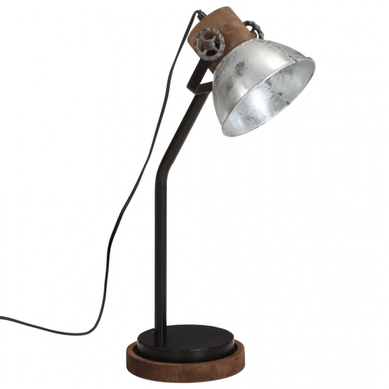 Schreibtischlampe 25 W Vintage-Silber 18x18x60 cm E27