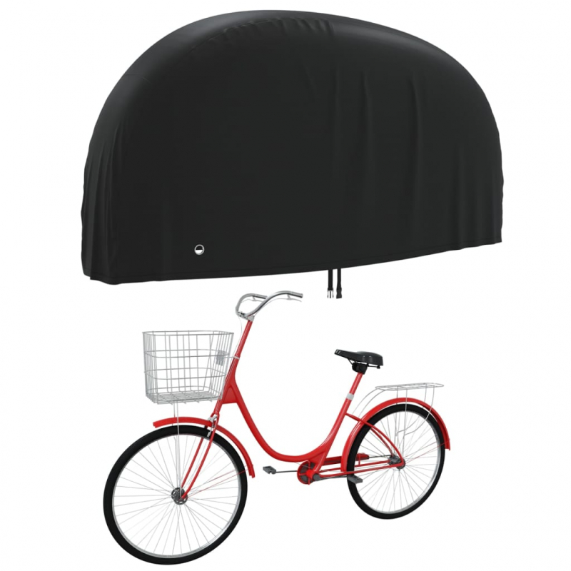 Fahrrad-Abdeckung Schwarz 200x70x110 cm 190T Oxford