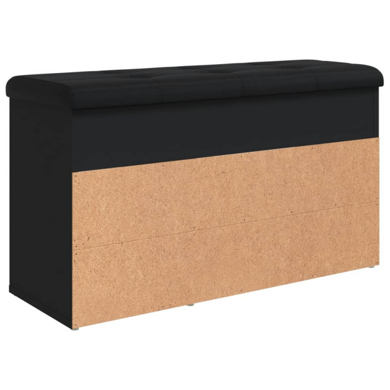 Schuhbank Schwarz 82x32x45,5 cm Holzwerkstoff