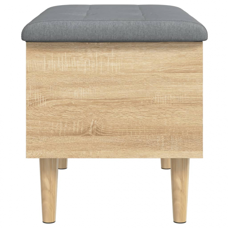 Sitzbank mit Stauraum Sonoma-Eiche 62x42x46 cm Holzwerkstoff