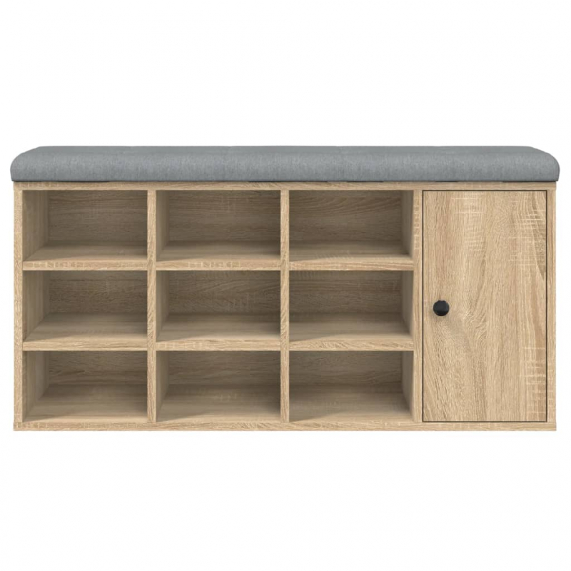 Schuhbank Sonoma-Eiche 102x32x50 cm Holzwerkstoff