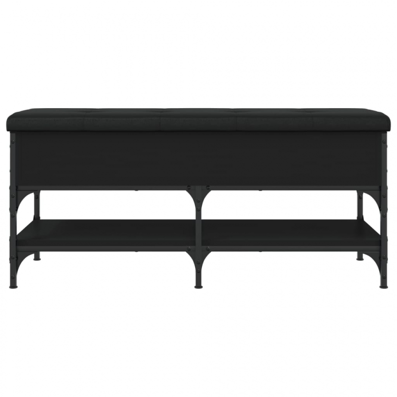 Schuhbank Schwarz 102x42x45 cm Holzwerkstoff