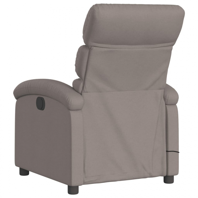 Massagesessel Elektrisch Taupe Stoff