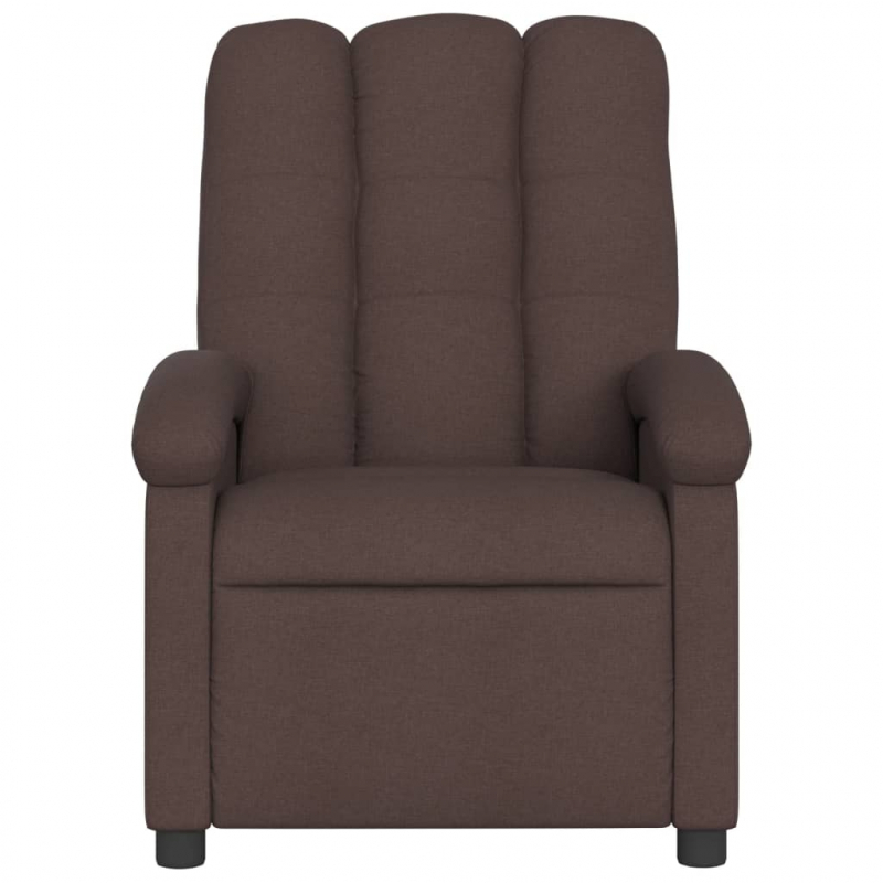 Relaxsessel Elektrisch Dunkelbraun Stoff