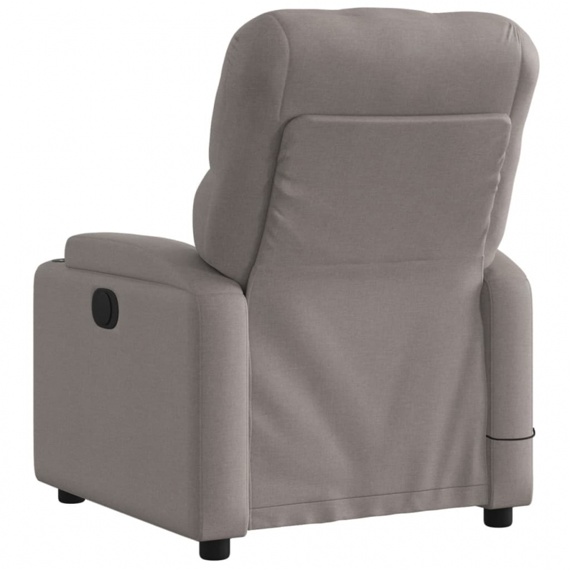 Massagesessel Elektrisch Taupe Stoff