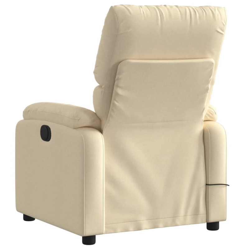 Massagesessel Elektrisch Creme Stoff