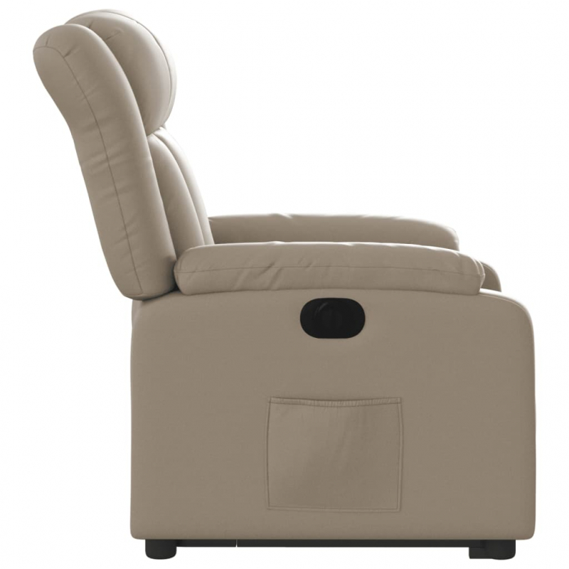 Relaxsessel mit Aufstehhilfe Elektrisch Cappuccino Kunstleder